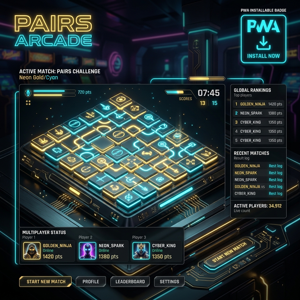 Pairs Arcade Real-Time System Architecture